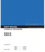 Photo 4 - Kobelco K904-II K905-II Shop Manual Hydraulic Excavator S5LP0002E-01NA