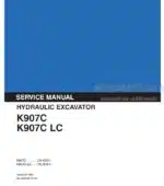 Photo 4 - Kobelco K907C K907C LC Service Manual Hydraulic Excavator S5LN0003E-NA