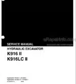 Photo 4 - Kobelco K916 II K916LC II Service Manual Hydraulic Excavator S5LS0002E-01