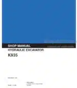 Photo 4 - Kobelco K935 Shop Manual Hydraulic Excavator S5LU0002E-1NA