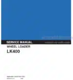 Photo 5 - Kobelco LK400 Service Manual Wheel Loader S5RA0001E-03