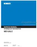 Photo 4 - Kobelco MD120LC Service Manual Hydraulic Excavator S5YP0004E-01NA