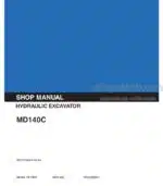 Photo 4 - Kobelco MD140C Shop Manual Hydraulic Excavator S5YPU0004E-00NA