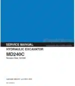 Photo 4 - Kobelco MD240C Service Manual Hydraulic Excavator S5LLU0004E-01