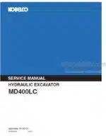 Photo 4 - Kobelco MD400LC Service Manual Hydraulic Excavator S5YS0001E
