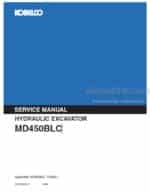 Photo 4 - Kobelco MD450BLC Service Manual Hydraulic Excavator S5YS0002E-01