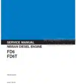 Photo 4 - Kobelco Nissan FD6 FD6T Service Manual Diesel Engine SMEFDS1E00NA