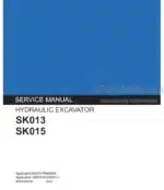 Photo 4 - Kobelco SK013 SK015 Service Manual Hydraulic Excavator S5RO0003E-03