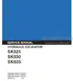 Photo 4 - Kobelco SK025 SK030 SK035 Service Manual Hydraulic Excavator S5RO0004E-00