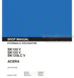 Photo 4 - Kobelco SK100V SK120V SK120LCV Acera Shop Manual Hydraulic Excavator S5LP007E-00NA
