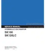 Photo 4 - Kobelco SK100 SK120LC Service Manual Hydraulic Excavator S5LP0004E-02