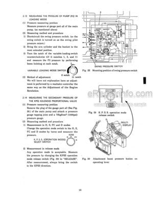 Photo 5 - Kobelco SK100 SK120LC Service Manual Hydraulic Excavator S5LP0004E-02