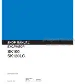 Photo 4 - Kobelco SK100 SK120LC Shop Manual Excavator S5YPU0003E-03NA