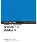 Photo 4 - Kobelco SK115DZLC IV SK120LC IV Service Manual Hydraulic Excavator S5LPU0005E(PLM)R0