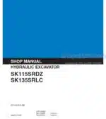 Photo 5 - Kobelco SK115SRDZ SK135SRLC Shop Manual Hydraulic Excavator S5YY0001E-00NA