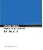 Photo 4 - Kobelco SK150LC III Service Manual Hydraulic Excavator S5YM0001E-00
