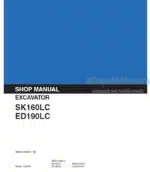 Photo 4 - Kobelco SK160LC ED190LC Shop Manual Excavator YM91ZU0009P1NA