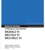 Photo 4 - Kobelco SK200LC VI SK210LC VI SK210NLC VI Service Manual Hydraulic Excavator S5YN0012E-01