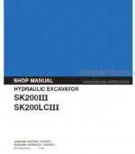 Photo 5 - Kobelco SK200 III SK200LC III Shop Manual Hydraulic Excavator S5YQU0003E-04