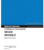 Photo 4 - Kobelco SK200 SK200LC Service Manual Hydraulic Excavator S5LQ0004E-02
