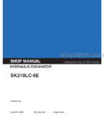 Photo 5 - Kobelco SK210LC Shop Manual Hydraulic Excavator 87360653NA