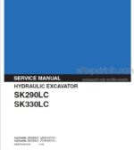 Photo 5 - Kobelco SK290LC SK330LC Service Manual Hydraulic Excavator S5LB YC0007E-00
