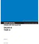 Photo 5 - Kobelco SK295-8 Tier 3 Shop Manual Crawler Excavator 87694088NA