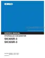 Photo 4 - Kobelco SK30SR-3 SK35SR-3 Service Manual Hydraulic Excavator S5PW0009E-01