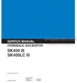 Photo 4 - Kobelco SK400 III SK400LC III Service Manual Hydraulic Excavator S5YSU0001E-00