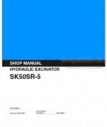 Photo 4 - Kobelco SK50SR-5 Shop Manual Hydraulic Excavator S5PJ0028E01