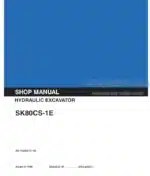 Photo 5 - Kobelco SK80CS-1E Shop Manual Hydraulic Excavator S5LF0006E-01NA