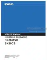 Photo 4 - Kobelco SK80MSR SK80CS Service Manual Hydraulic Excavator S5LF0002E-00