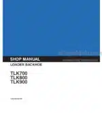 Photo 5 - Kobelco TLK700 TLK800 TLK900 Shop Manual Loader Backhoe TLK-US-092