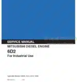 Photo 4 - Mitsubishi 6D2 Service Manual Diesel Engine EGH-300H-00