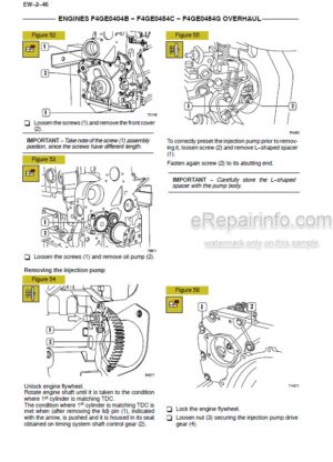 Photo 6 - New Holland CNH F4GE0484E F4GE0684F F4HE0684J F4AE0684K F4AE0684L Repair Manual Engine 60413639
