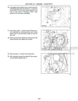 Photo 1 - New Holland H8040 Repair Manual Self Propelled Windrower 87742969
