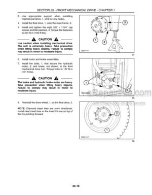 Photo 7 - New Holland H8060 H8080 Repair Manual Self Propelled Windrower 87748656