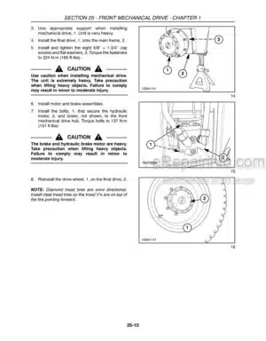 Photo 3 - New Holland H8060 H8080 Service Manual Self Propelled Wndrower 84211407