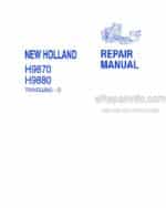Photo 4 - New Holland H9870 H9880 Repair Manual Bale Wagon