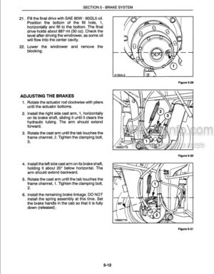 Photo 8 - New Holland HW300 HW320 HW340 Speedrower Repair Manual Self Propelled Windrower 86589299