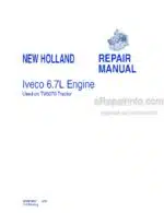 Photo 4 - New Holland Iveco N67MRT X 6.7L For TV6070 Tractor Repair Manual Engine 87491857