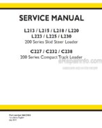 Photo 4 - New Holland L213 L215 L218 L220 L223 L225 L230 C227 C232 C238 Service Manual Skid Steer And Compact Track Loader 84423865