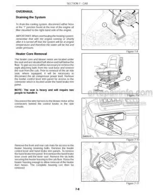Photo 2 - New Holland LB75 Service Manual Backhoe Loader 86618974