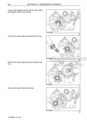 Photo 7 - New Holland LM1340 LM1440 LM1740 Service Manual Telehandler 6036701002
