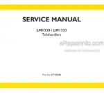 Photo 5 - New Holland LM1330 LM1333 Service Manual Telehandler 87755818B
