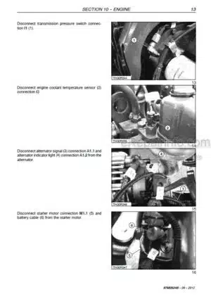 Photo 2 - New Holland LM1340 LM1343 LM1345 LM1443 LM1445 LM1745 Service Manual Telehandler 87682524B