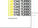Photo 4 - New Holland LM1340  LM1343  LM1345 LM1443 LM1445  LM1745 Turbo Workshop Manual Telehandler 87682524