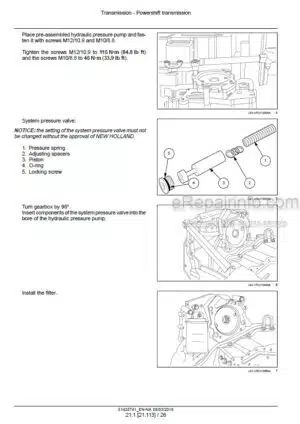 Photo 7 - New Holland LV80 Service Manual Tractor Loader 86641827