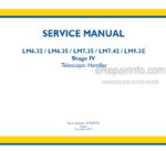 Photo 4 - New Holland LM6.32 LM6.35 LM7.35 LM7.42 LM9.35 Stage IV Service Manual Telescopic Handler 51425742
