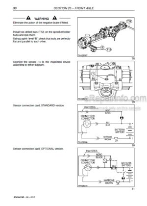 Photo 7 - New Holland LM1340 LM1343 LM1345 LM1443 LM1445 LM1745 Service Manual Telehandler 87682524B